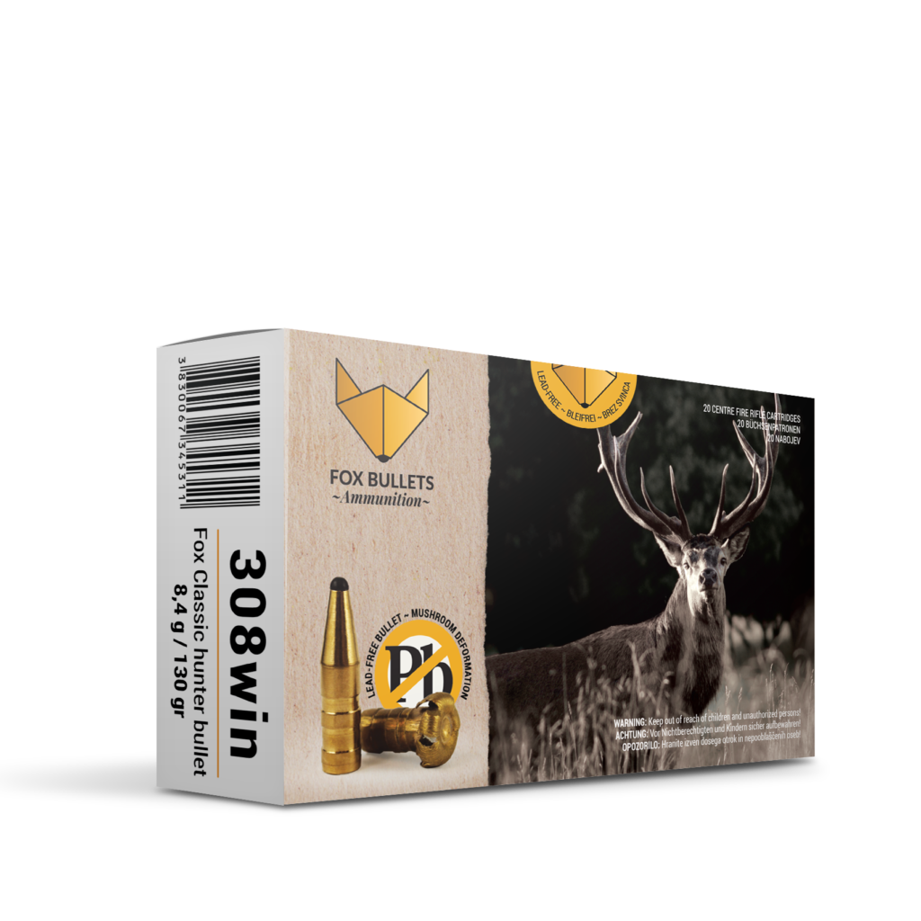 Fox Bullets .308 130gr 8,4g – Box of 20 Rounds
