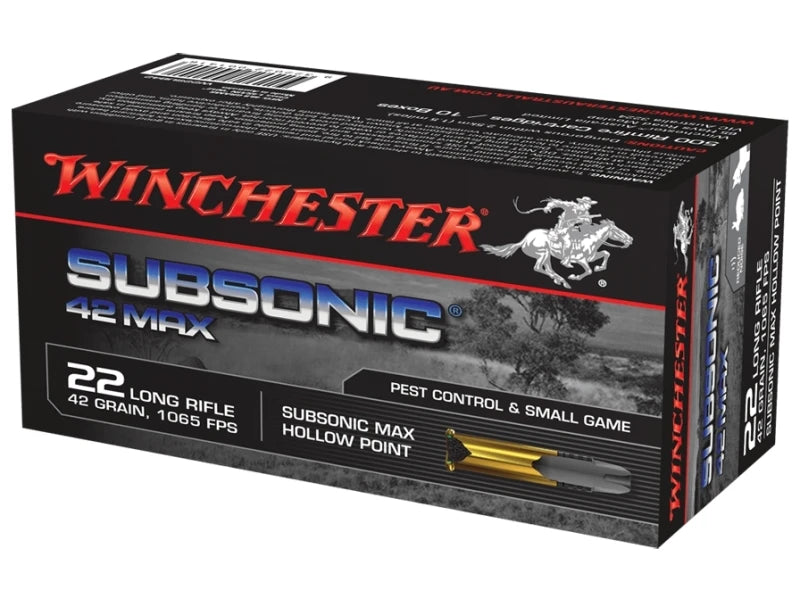 Winchester .22 LR 42GR Subsonic
