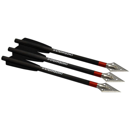 Steambow AR-Series Carbon Light Hunting Arrows – Pack of 3 - A1 Guns & Ammo