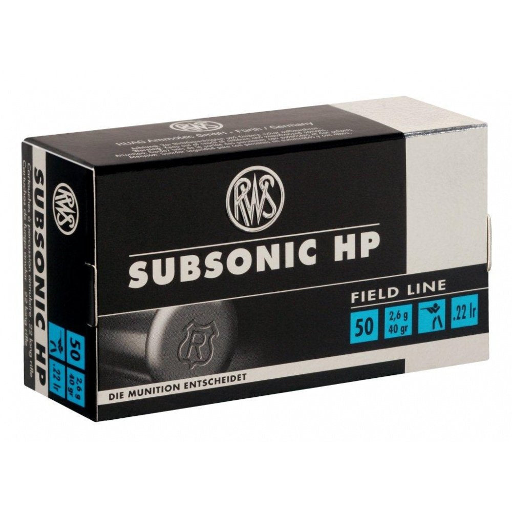 RWS Subsonic HP .22 LR 40gr - A1 Guns & Ammo